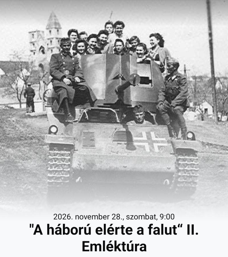A Háború elérte a falut emléktúra 2026